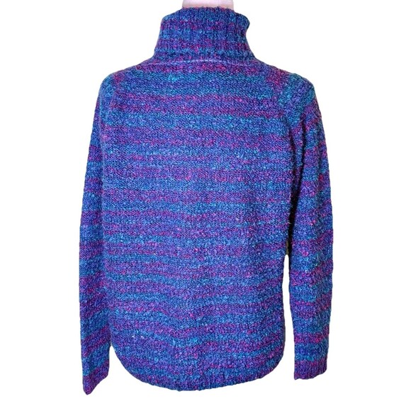 NorthStyle Women's Chunky Bouclé Knit Sweater Jewel Tone Cozy Winter Top Sz Med - Picture 3 of 8